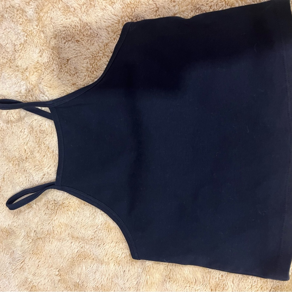 Black Fitted Crop Top